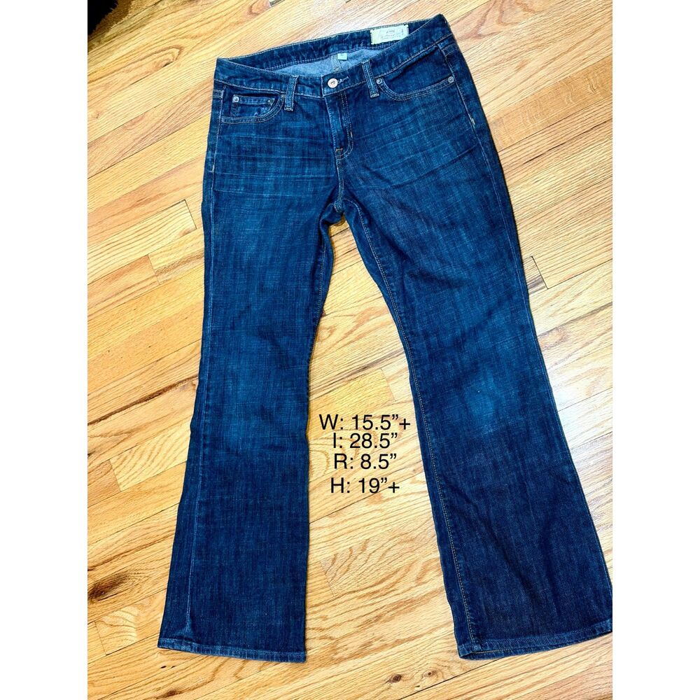 GAP Jeans Women’s sz 8C Curvy Stretch Dark Wash Vintage Y2K Low Rise Flare jeans